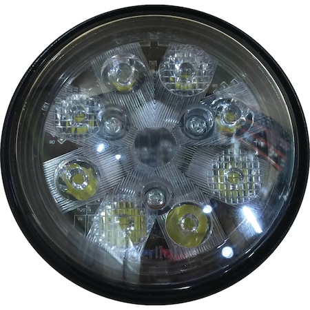 Tiger Lights 24W LED Sealed Round Light 12V For Case A11280 Flood/Spot Combo Off-Road Light TL3015